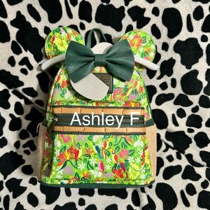 Tiki room mmma Minnie Mouse loungefly backpack